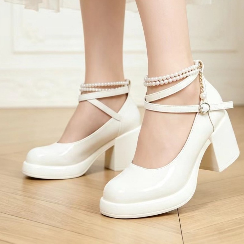 Women'S Fashion Trends Spring 2026 - Frühlings- und Herbst-Damen-Schuhe in Unifarben, Vintage-Stil,