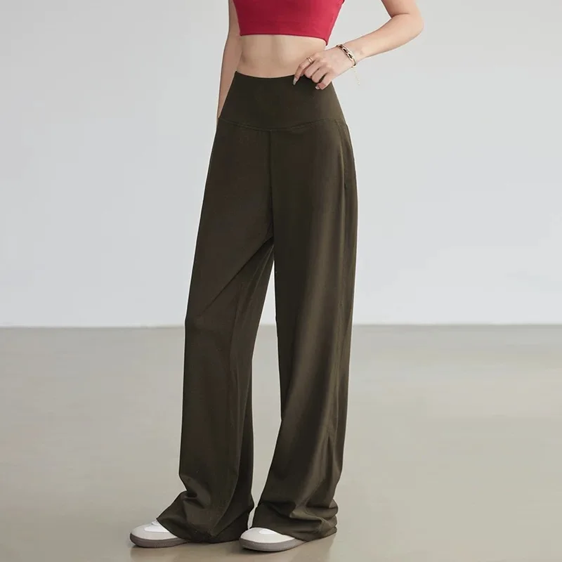 High Waist Leggings - Fitness Damen Lose Gerade Sporthose Hohe