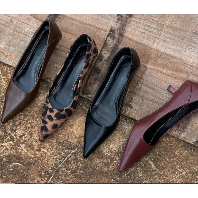 Women Fashion Store - 2024 Damen Sexy High Heels Burgund