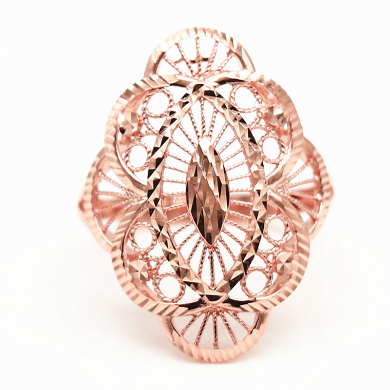 Women'S Fashion Rings Gold - Eleganter Luxus 585 Goldring für Damen