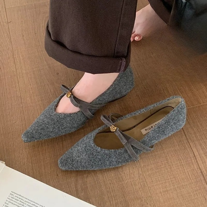 Women'S Fashion Brands - Bowknot Spitz Niedrigen Absatz Frauen Schuhe