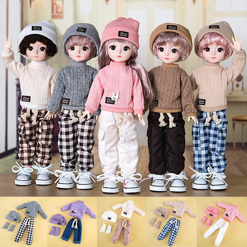 Women'S Fashion Kilt - 1/6 BJD 30CM Anime-Puppe Modischer Freizeitanzug