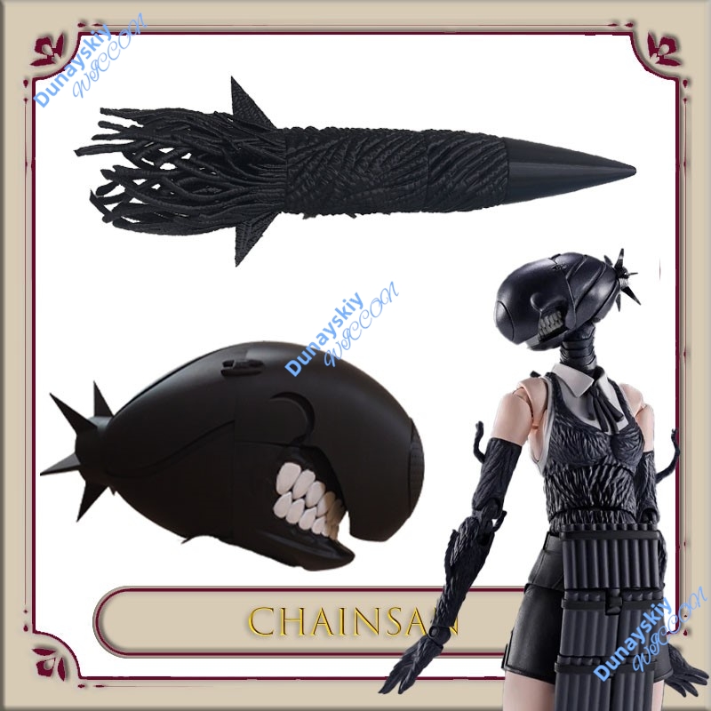 Knitted Vest Women - Anime Rezee Dämon Cosplay Set Schwarze