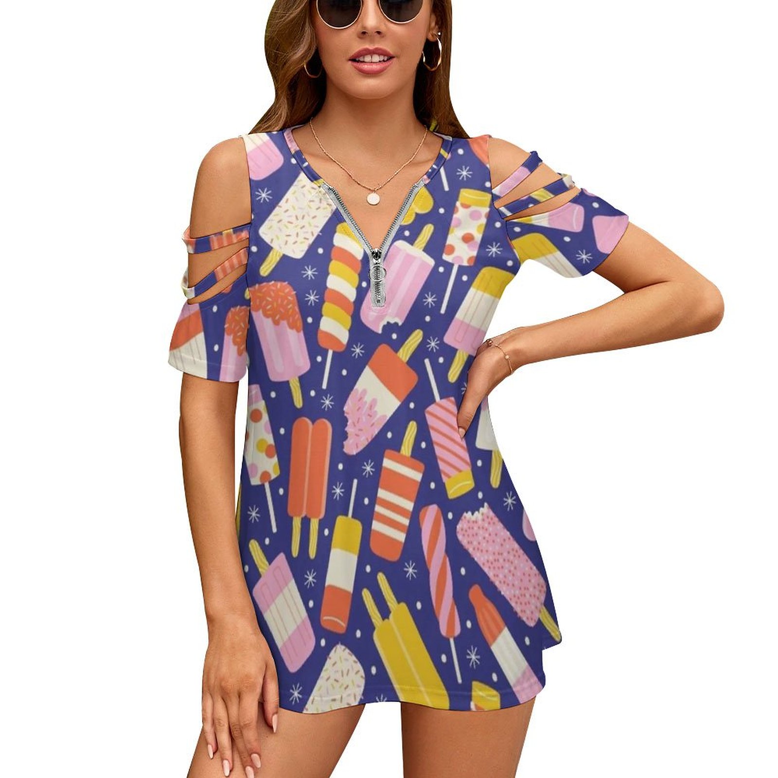 Women Fashion Vector - Eis am Stiel Neue Mode Zip
