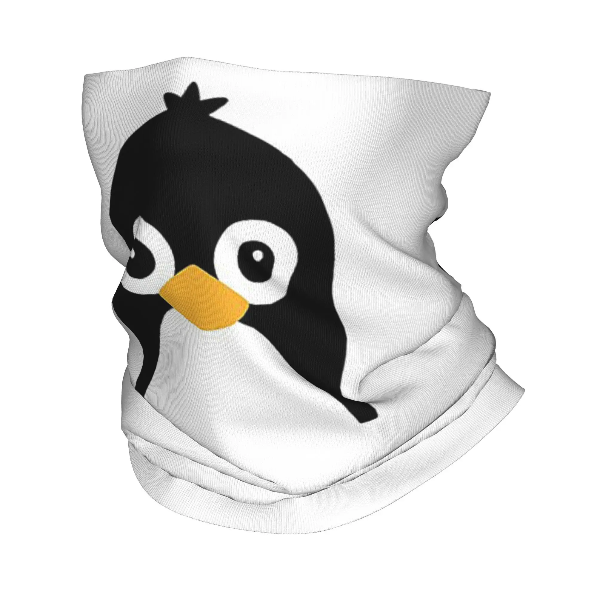 Women Fashion Vector - Niedlicher Vektor-Pinguin-Bandana-Halsbedeckung, bedruckter magischer Schal, warme
