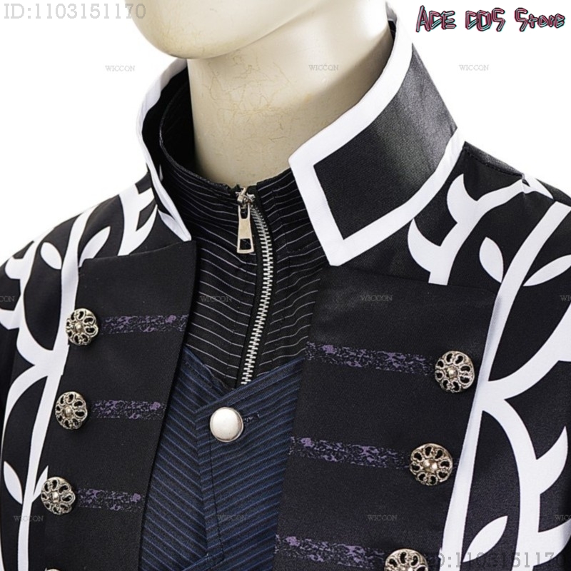 Knitted Vest Women - Fantasias Dmc Vergil Cosplay Komplette Kostüme