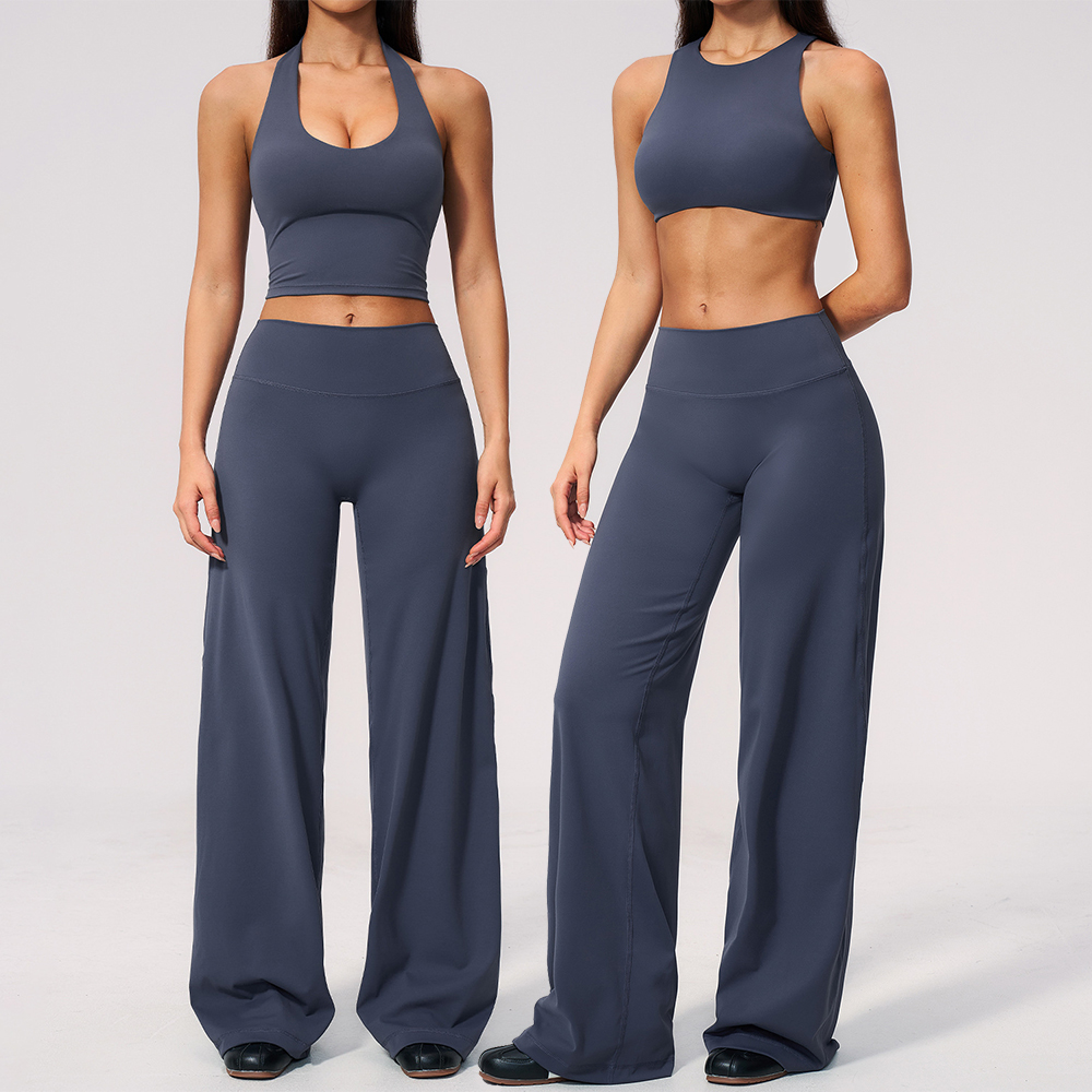 High Waist Leggings - Yoga-Set, 2-teilig, Damenbekleidung, Workout-Outfits, Fitness-Sportbekleidung, Gym-Trainingsanzug,