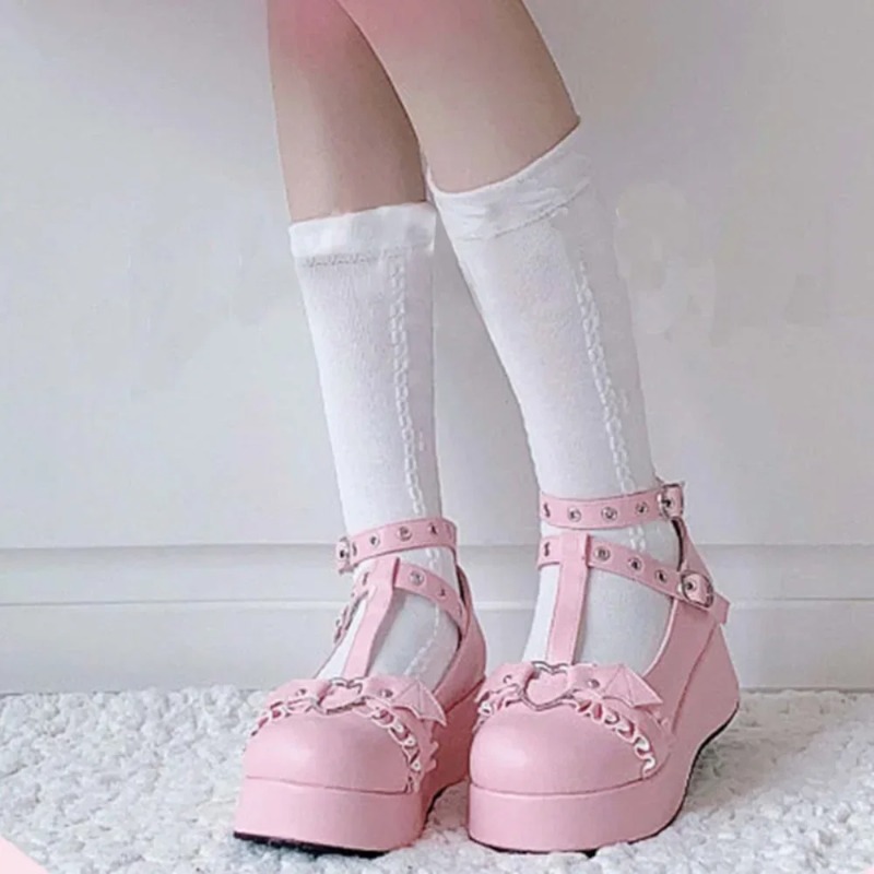 Neue Sweet Heart Buckle Wedges – Women Fashion Store Bewertung und Preis