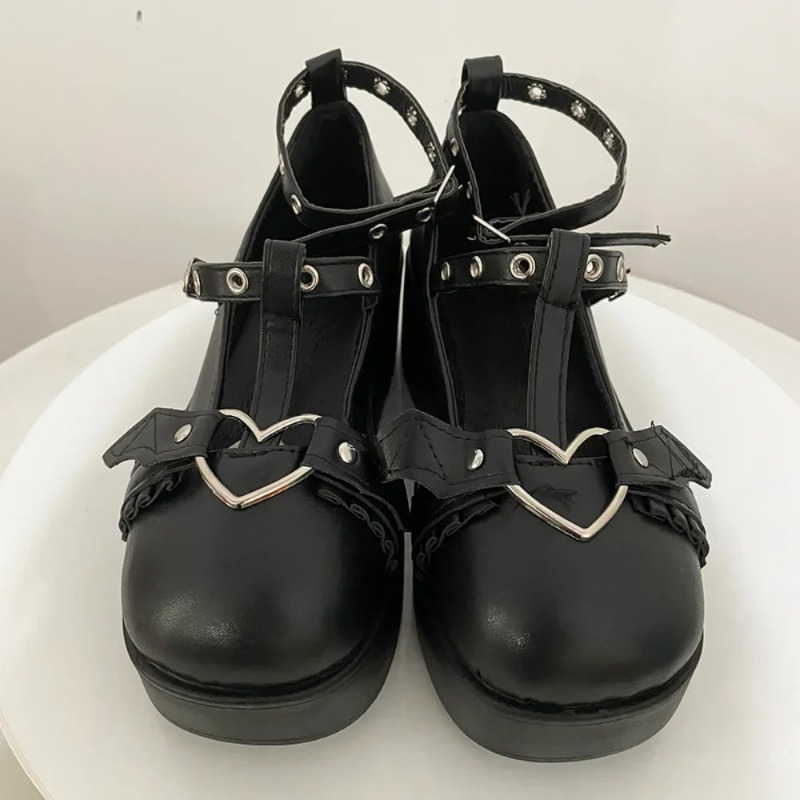 Neue Sweet Heart Buckle Wedges – Women Fashion Store Bewertung und Preis