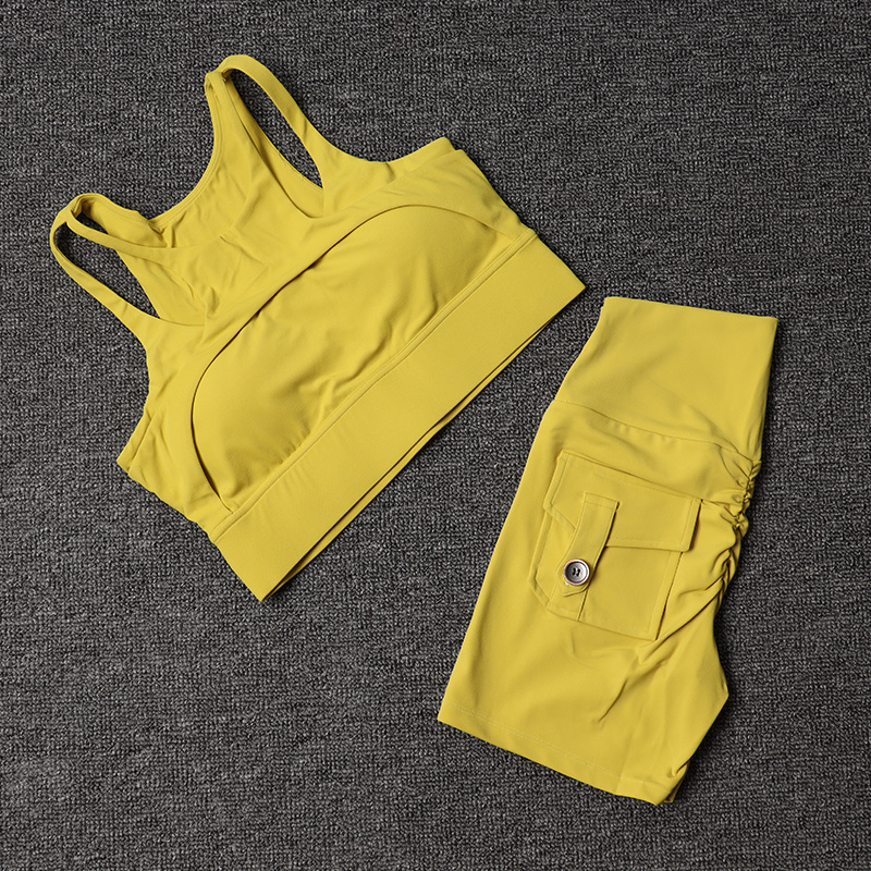 Fitness Shorts Yoga Sets fraue – High Waist Leggings Bewertung und Preis