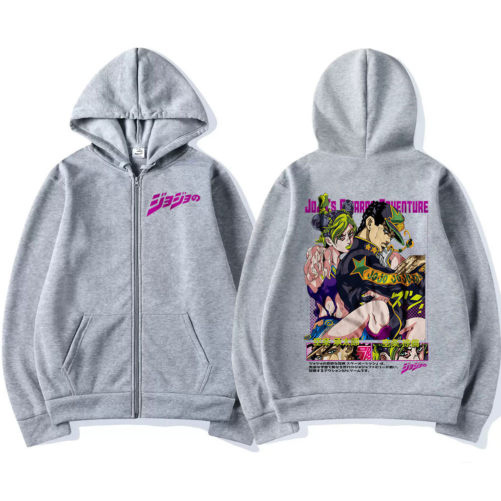 Anime Jojo Bizarre Adventure Z – Women'S Fashion Zip Hoodie Bewertung und Preis