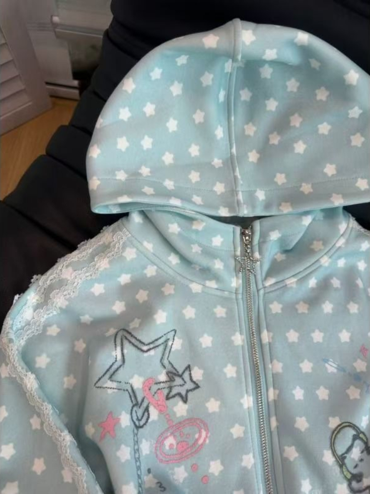 Y2K Süßer Zip-Up-Hoodie für Da – Women'S Fashion Zip Hoodie Bewertung und Preis