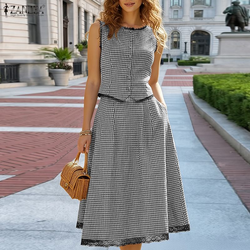 Elegante Damen 2-teilige Sets  – Women'S Fashion Kilt Bewertung und Preis