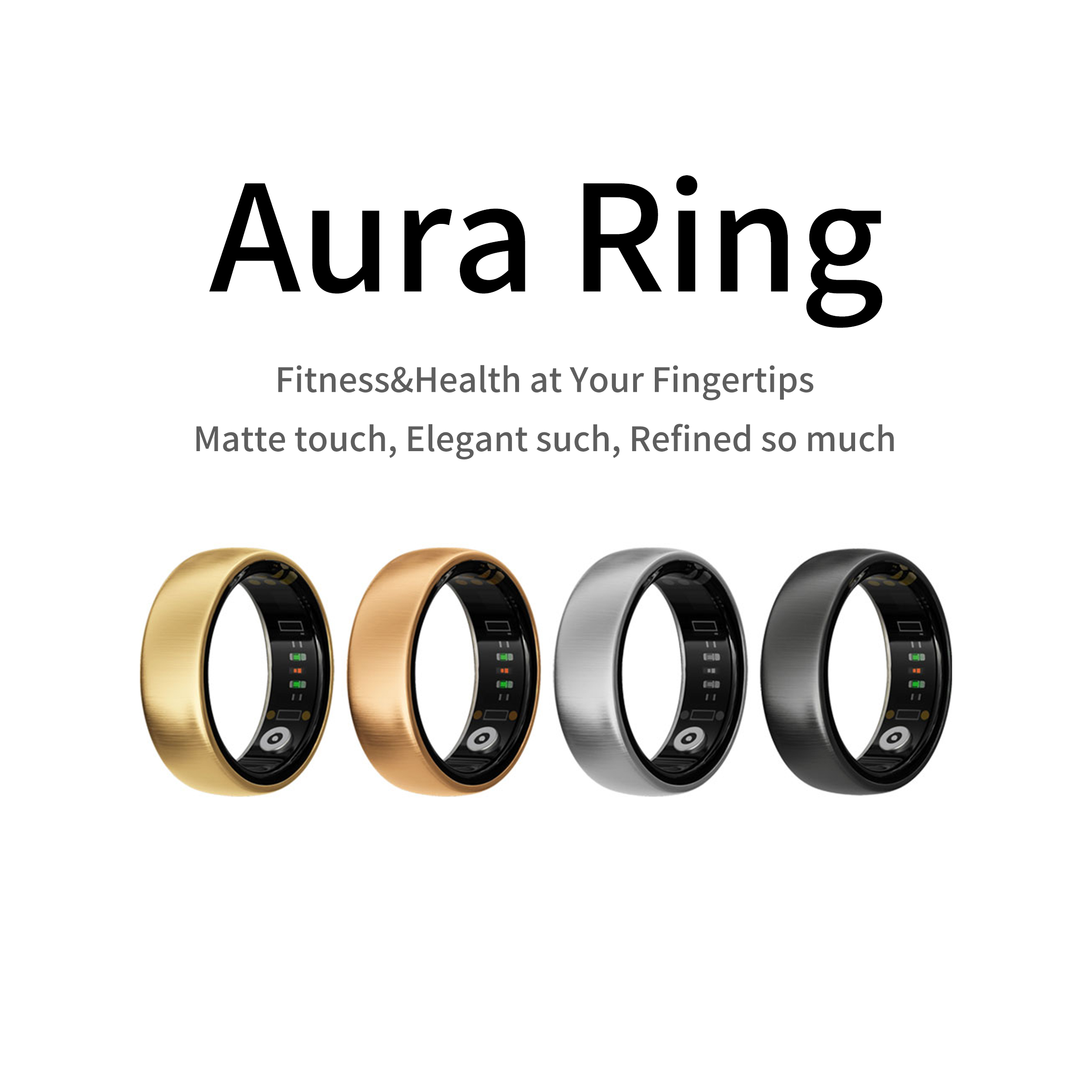 AURA Matt Smart Ring Fitness S – Women'S Fashion Rings Gold Bewertung und Preis