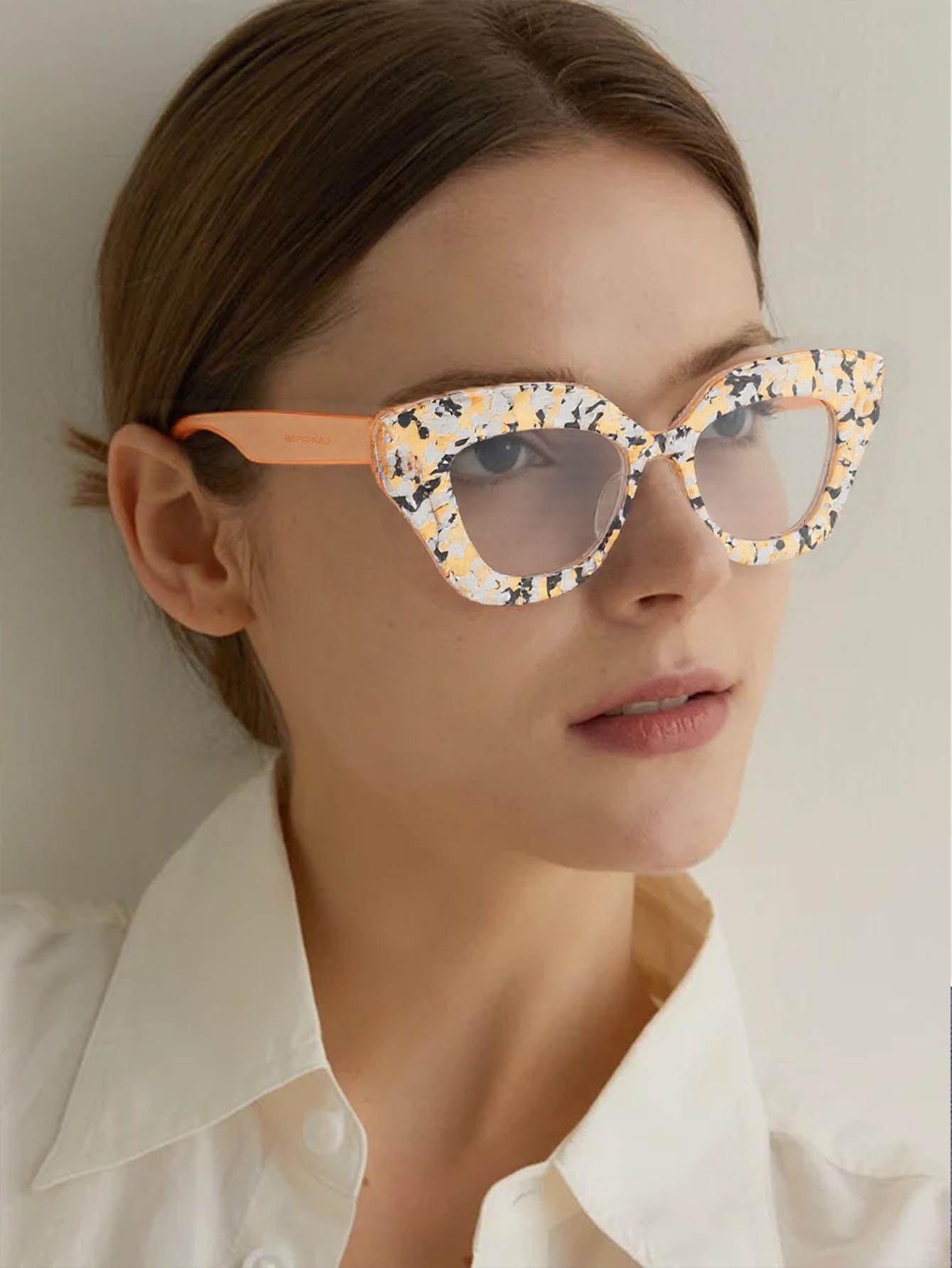 Große Cat-Eye-Brille mit flora – Women'S Fashion Glasses Non Prescription Bewertung und Preis