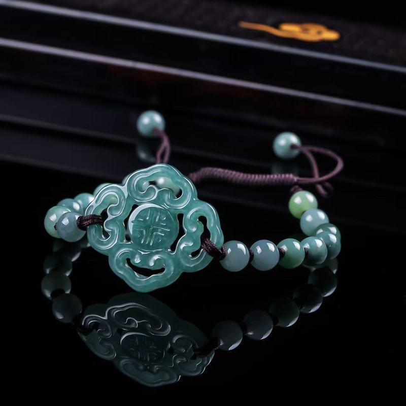 Natürliches Jadeit-Armband der – Women Fashion Designer Bewertung und Preis