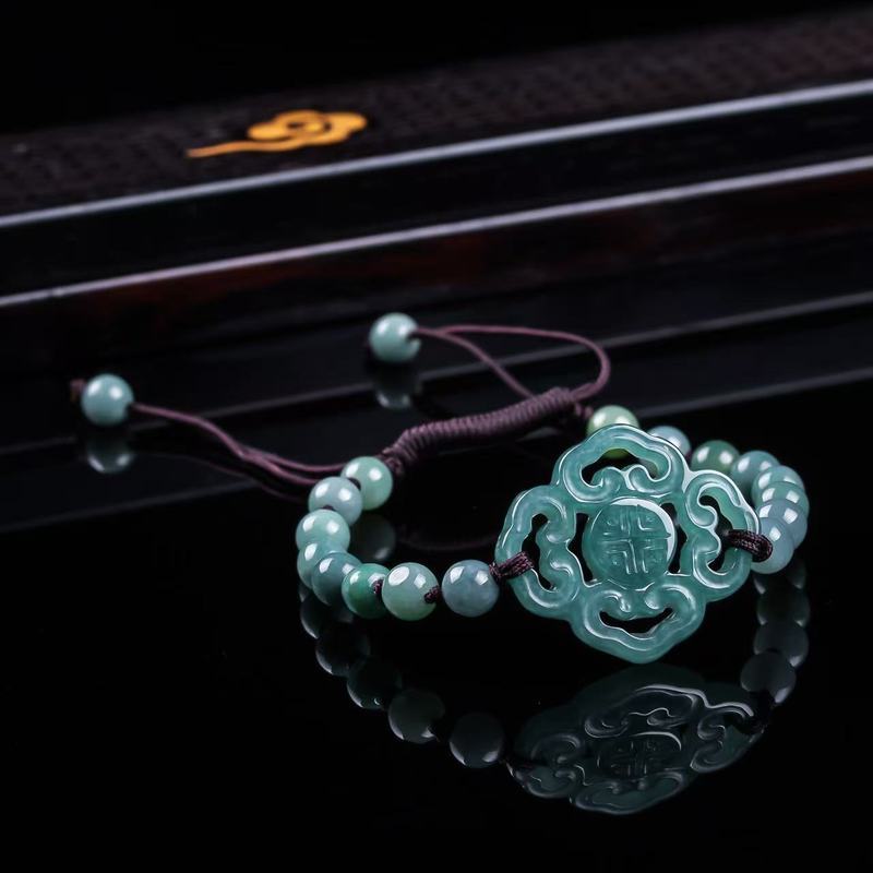 Natürliches Jadeit-Armband der – Women Fashion Designer Bewertung und Preis