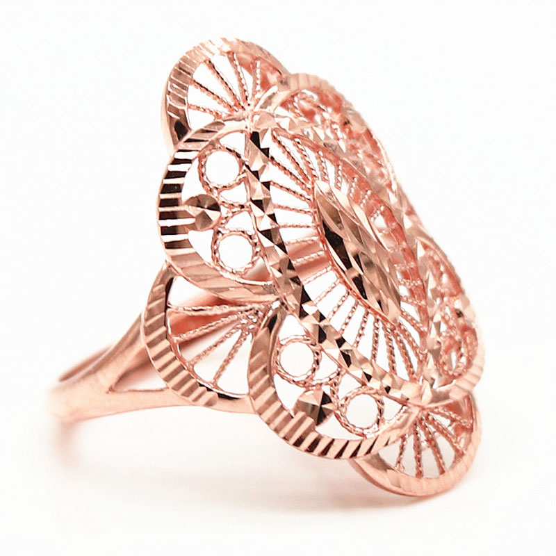 Eleganter Luxus 585 Goldring f – Women'S Fashion Rings Gold Bewertung und Preis