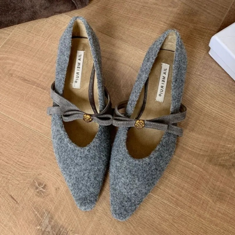Bowknot Spitz Niedrigen Absatz – Women'S Fashion Brands Bewertung und Preis