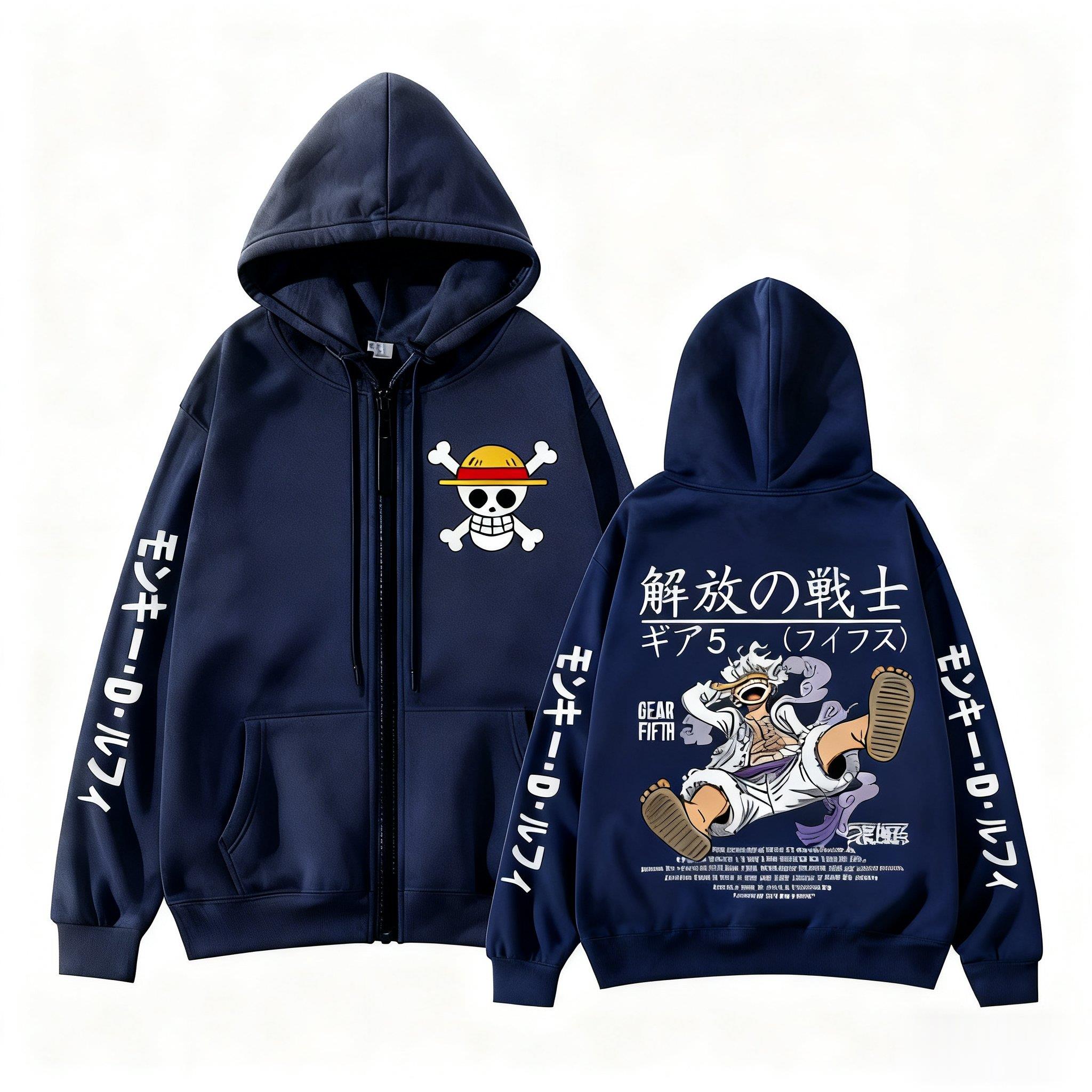 Monkey D. Ruffy Gear 5 One Pie – Women'S Fashion Zip Hoodie Bewertung und Preis