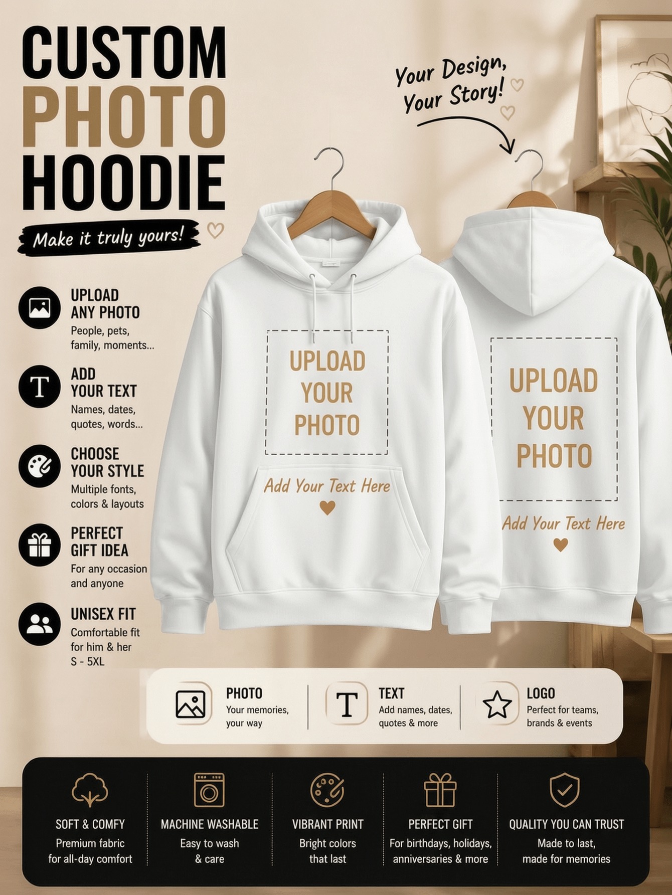 Winter Individualisierbare Dam – Hoodie Women Oversized Bewertung und Preis