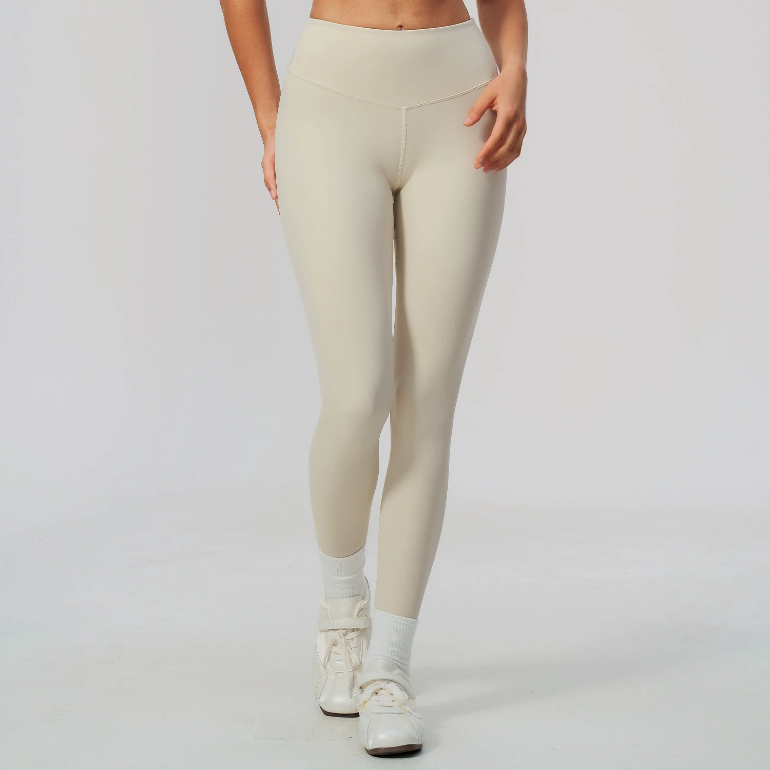 Einfarbige Yoga-Hose für Damen – High Waist Leggings Bewertung und Preis