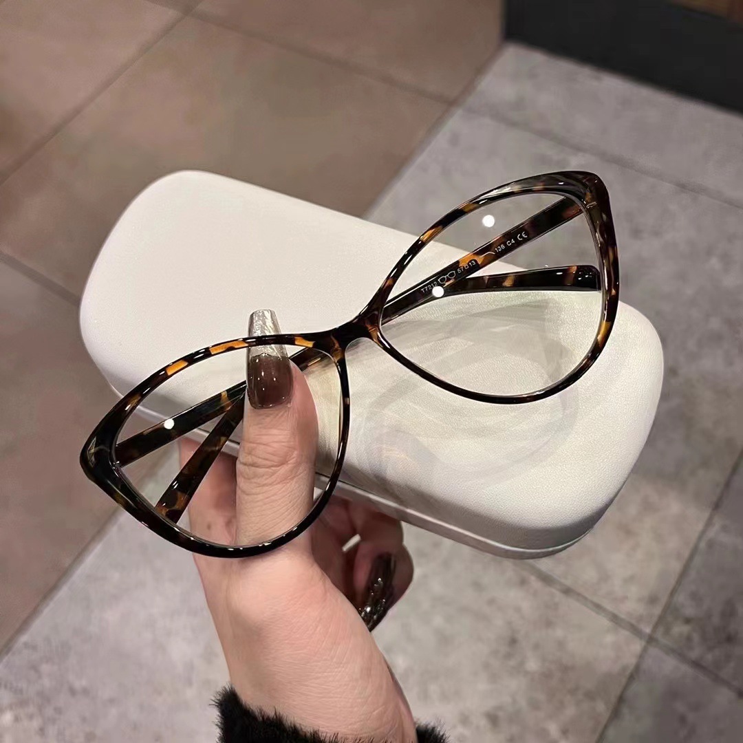 Neue Großrahmige Cat-Eye Retro – Women'S Fashion Glasses Non Prescription Bewertung und Preis