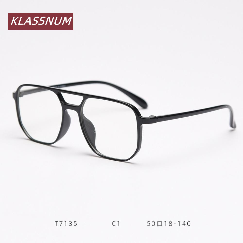 KLASSNUM Doppelbrücken-Quadrat – Women'S Fashion Glasses Non Prescription Bewertung und Preis