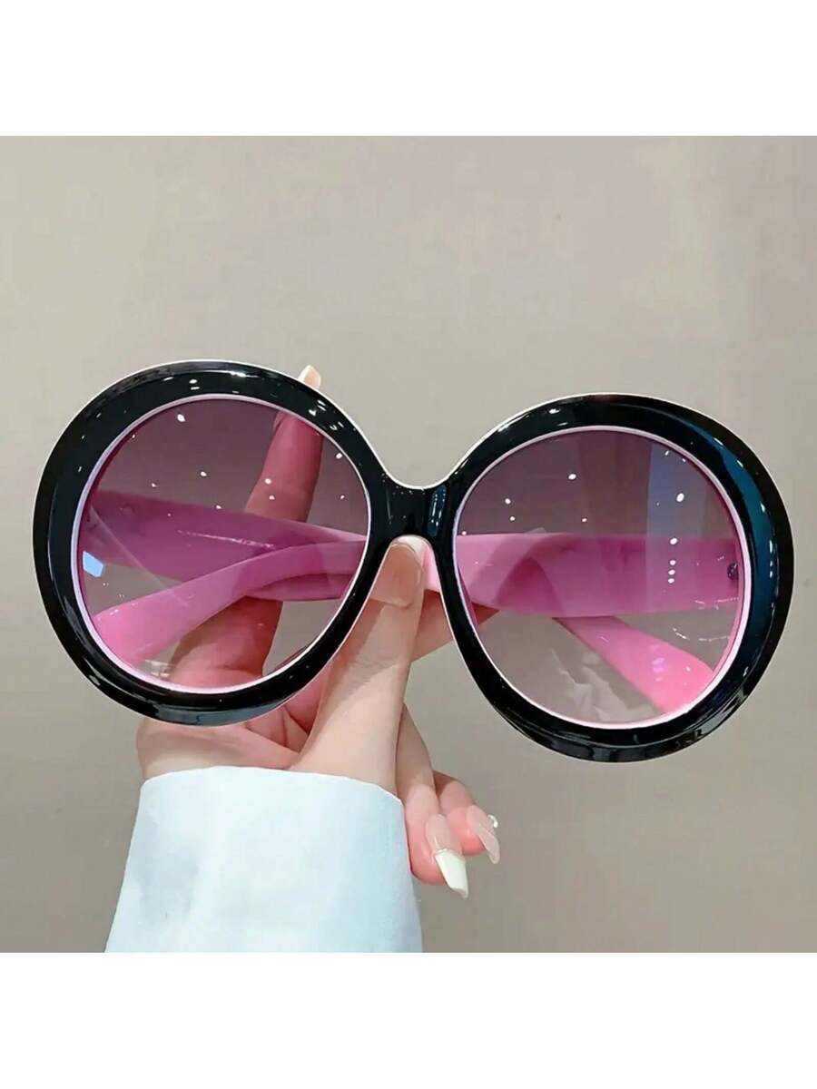Große runde Damenbrille mit sc – Women'S Fashion Glasses Non Prescription Bewertung und Preis
