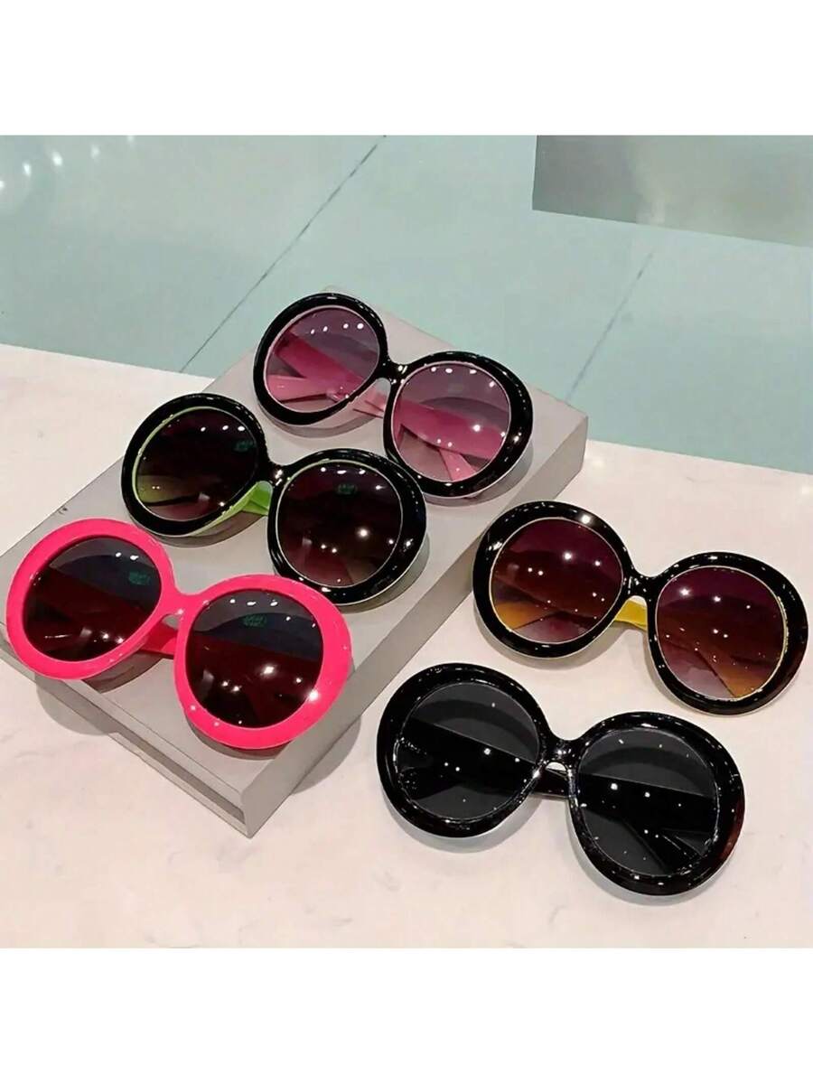 Große runde Damenbrille mit sc – Women'S Fashion Glasses Non Prescription Bewertung und Preis