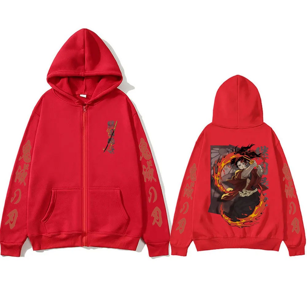 Neue Demon Slayer Tsugikuni Yo – Women'S Fashion Zip Hoodie Bewertung und Preis