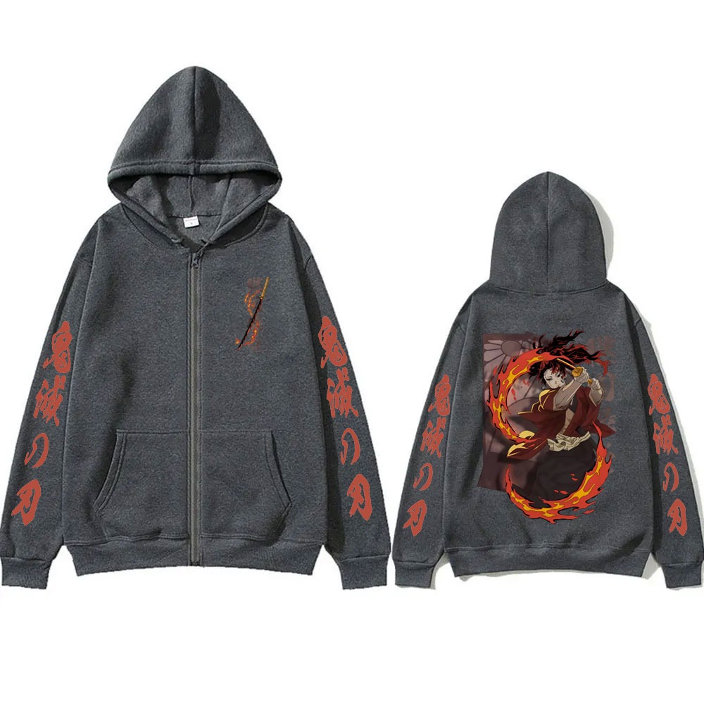 Neue Demon Slayer Tsugikuni Yo – Women'S Fashion Zip Hoodie Bewertung und Preis