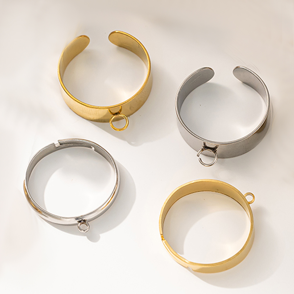 5 teile/los Edelstahl Gold Far – Women'S Fashion Rings Gold Bewertung und Preis