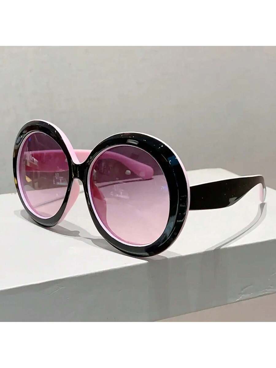 Große runde Damenbrille mit sc – Women'S Fashion Glasses Non Prescription Bewertung und Preis
