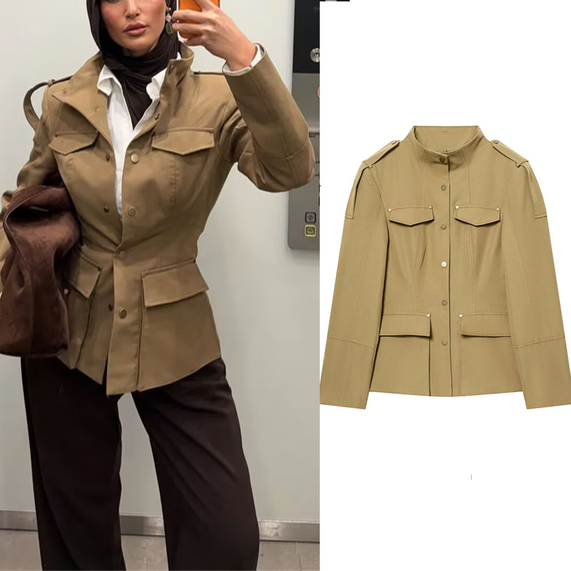 Militär-Stil Utility-Jacke für – Women'S Fashion Utility Jacket Bewertung und Preis