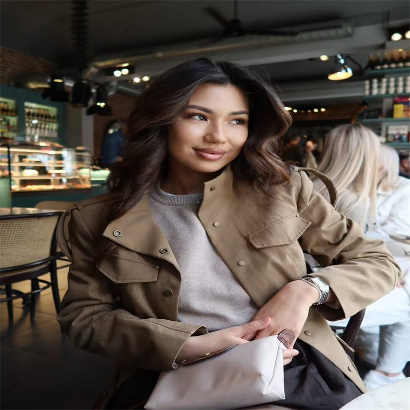 Militär-Stil Utility-Jacke für – Women'S Fashion Utility Jacket Bewertung und Preis