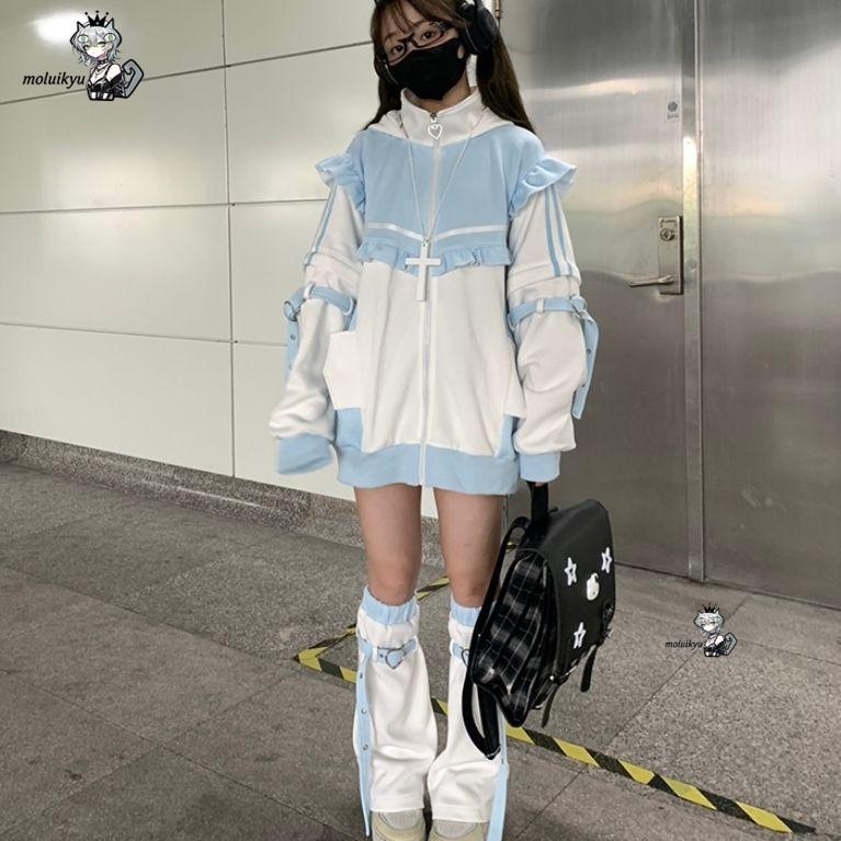 Y2K Kawaii Katzenohren-Hoodie  – Women'S Fashion Zip Hoodie Bewertung und Preis