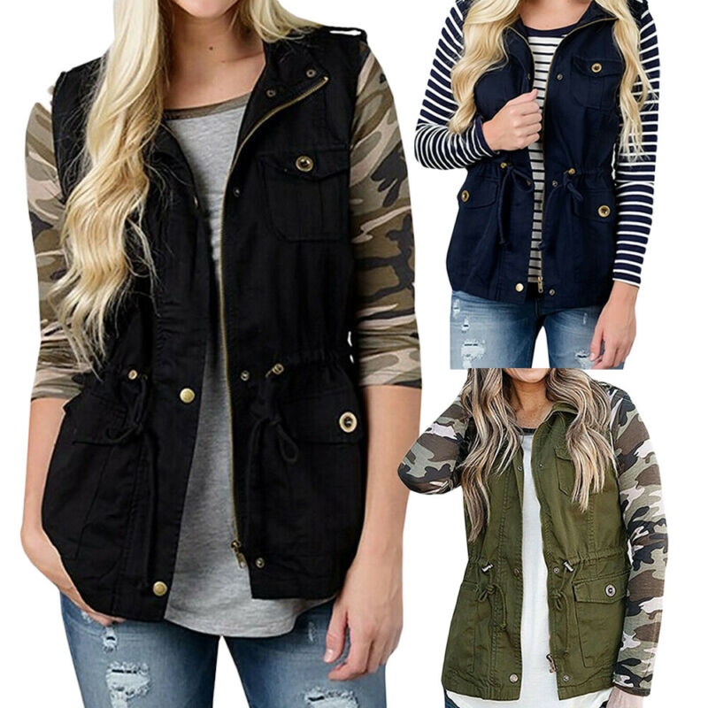Mode Frauen Weste Olive Cargo  – Women'S Fashion Utility Jacket Bewertung und Preis