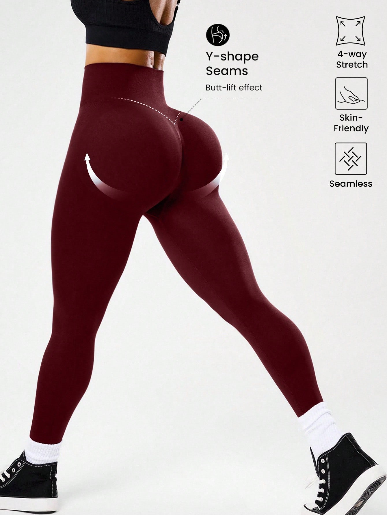 Nahtlose Yoga-Leggings mit hoh – High Waist Leggings Bewertung und Preis