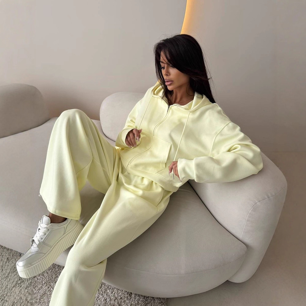 Damen 2-teiliges Loungewear-Se – Women'S Fashion Zip Hoodie Bewertung und Preis
